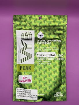 VYB Nano Fruit Chews 1000 mg - Peak - Kiwi Strawberry