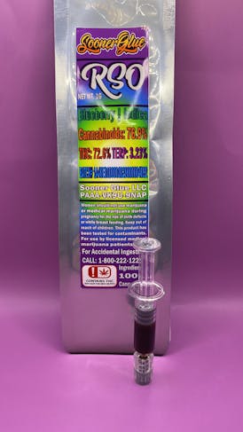 SOONER GLUE RSO - BLUEBERRY - 1g SYRINGE - INDICA