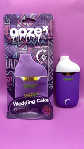 OOZE 1g DISPOSABLE DISTILLATE VAPE - WEDDING CAKE - HYBRID