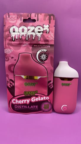 OOZE 1g DISPOSABLE DISTILLATE VAPE - CHERRY GELATO - SATIVA