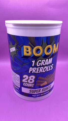 BOOM - 28 1g PRE ROLLS - SUPER RUNTZ - SATIVA