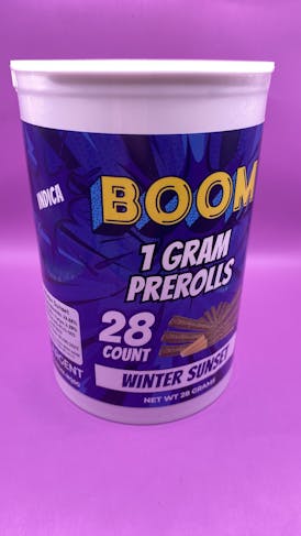 BOOM - 28 1g PRE ROLLS - WINTER SUNSET - INDICA