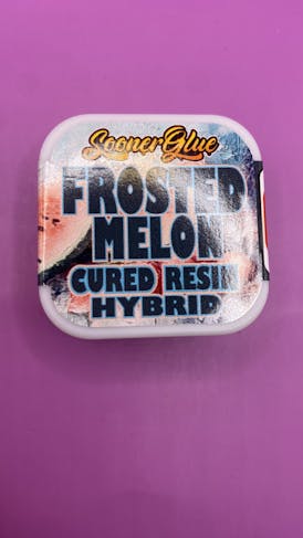SOONER GLUE 1g CURED RESIN - FROSTED MELON - HYBRID
