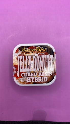 SOONER GLUE 1g CURED RESIN - JELLY DONUTZ - HYBRID