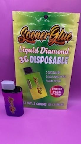 SOONER GLUE 3G LIQUID DIAMONDS - UNICORN PISS - HYBRID