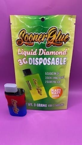 SOONER GLUE 3G LIQUID DIAMOND - MAUI WAUI - SATIVA