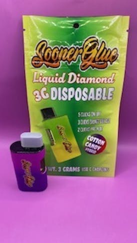 SOONER GLUE 3G LIQUID DIAMOND - COTTON CANDY - HYBRID