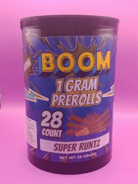 BOOM- Super Runtz- 28 pk of 1g pre-rolls- SATIVA