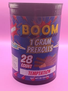 BOOM- Temptation- 28pk of 1g pre-rolls- HYBRID