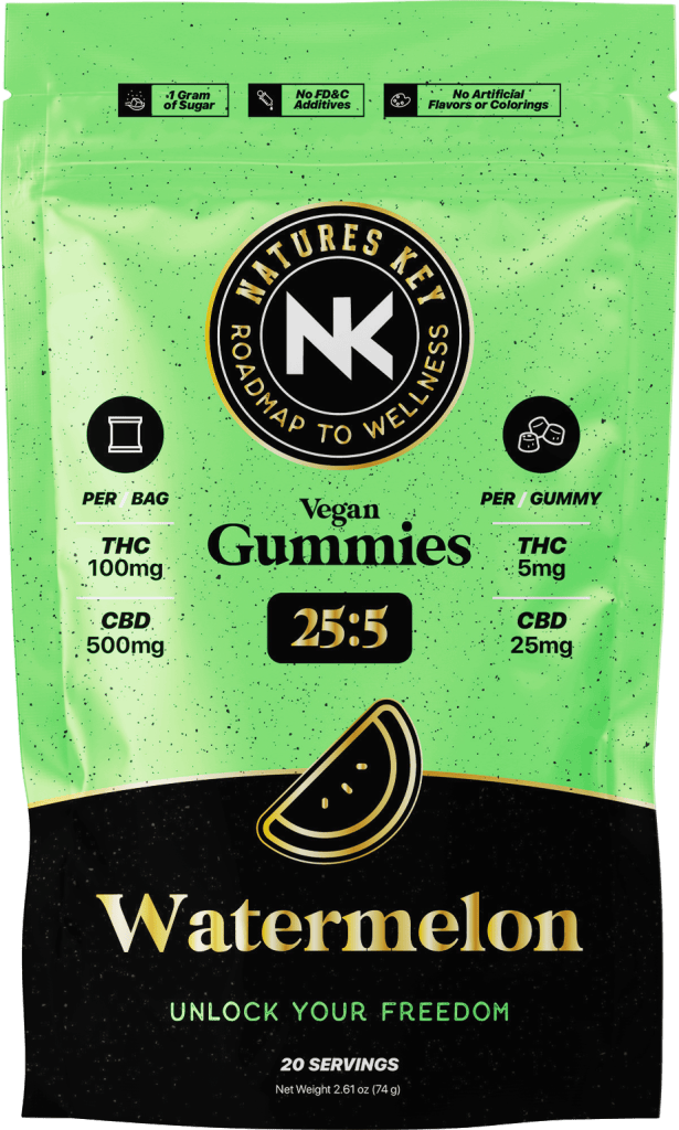 Watermelon Cbd Thc Vegan Gummies