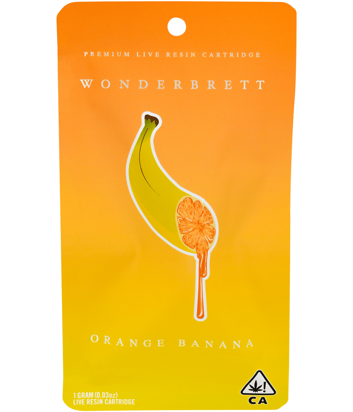 Orange Banana Live Resin Vape Cartridge – 1g by Wonderbrett