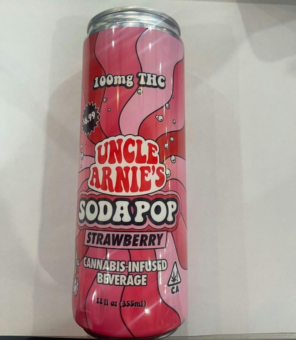 Strawberry Soda Pop | Carbonated | 100mg | 12oz