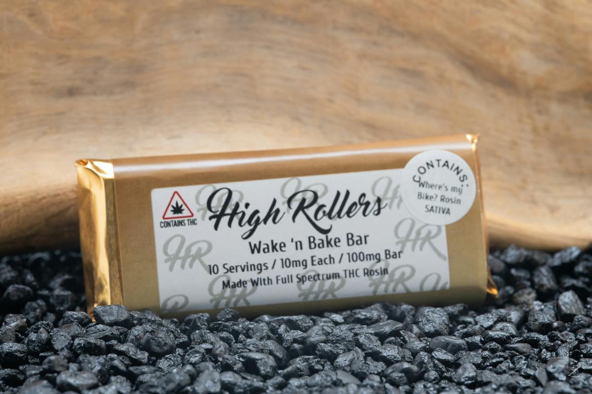 High Roller 100mg "Wake 'n Bake" Bar - Sativa