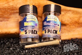 5 pack Mini Moon .6g kief coated pre rolls - Indica