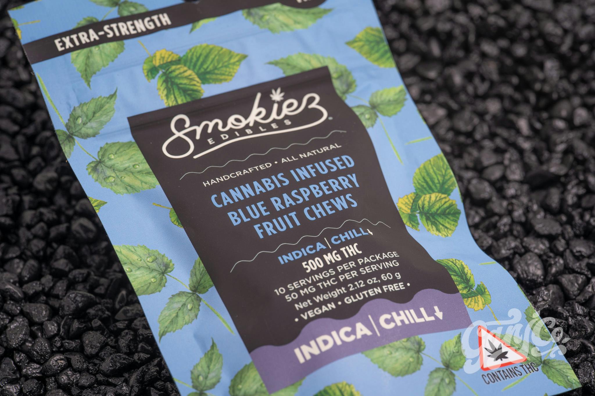 Blue Raspberry Gummies | 500mg | 10ct | 50mg/ea by Smokiez Edibles