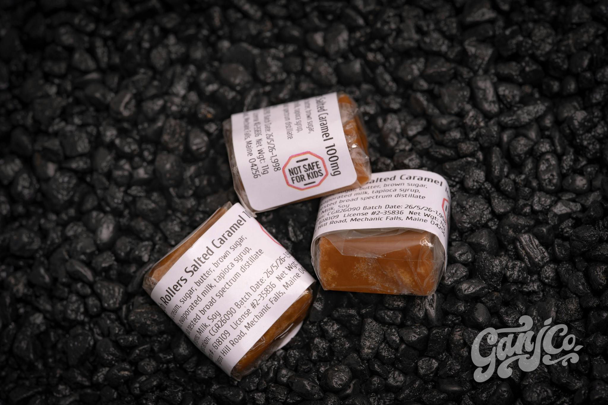 Individually wrapped Salted Caramel-100mg