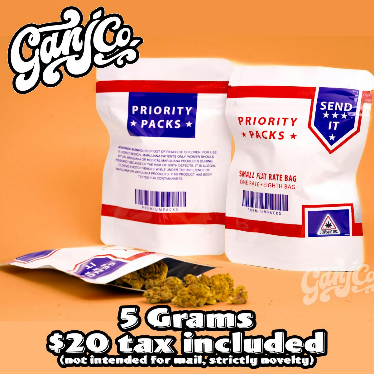 Priority Packs - 5 grams smalls - Flat price $20