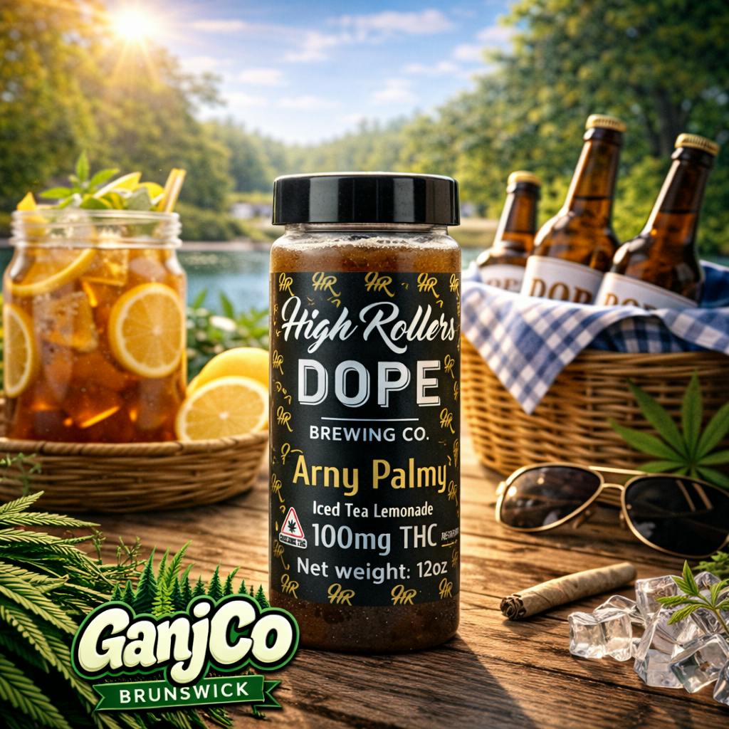 High Roller 100mg THC Arny Palmy - Dope Brewing co