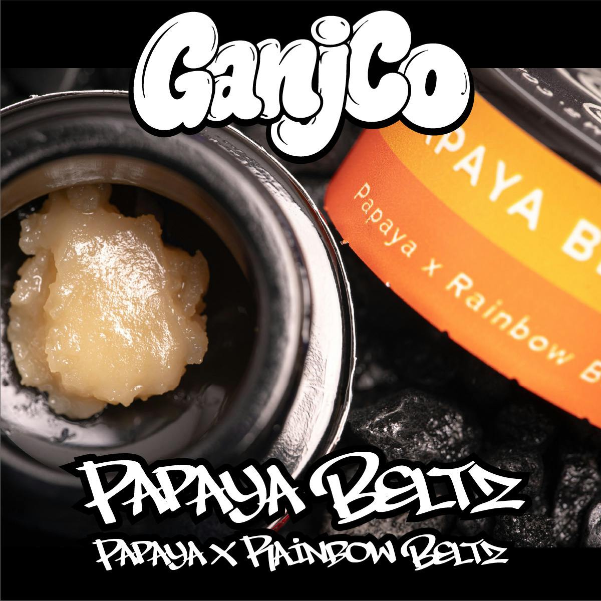 Papaya Belts - 1ST PULL LIVE Rosin - Skunkfoot Farms