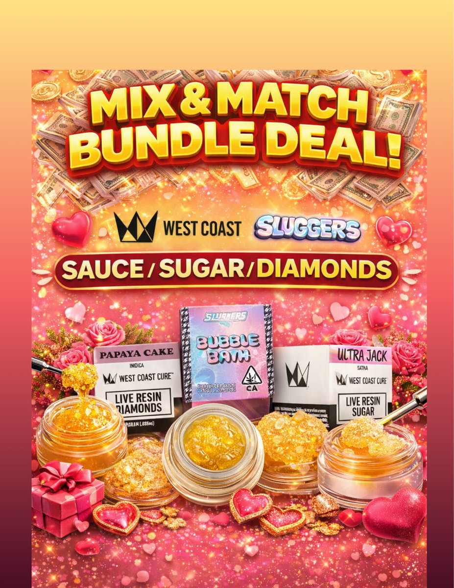 Any (3) Live Sauce, Sugar, Or Diamonds $65