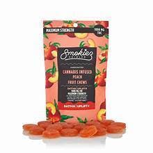 Peach Gummies | 1000mg | 20ct | 50mg/ea by Smokiez Edibles