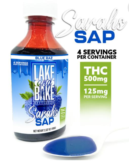 Sarah's Sap 500MG- Blue Raz at Good Meds Craft Cannabis