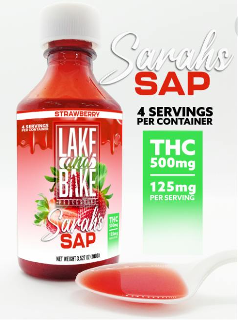 Sarah's Sap 450MG- Strawberry at Good Meds Craft Cannabis