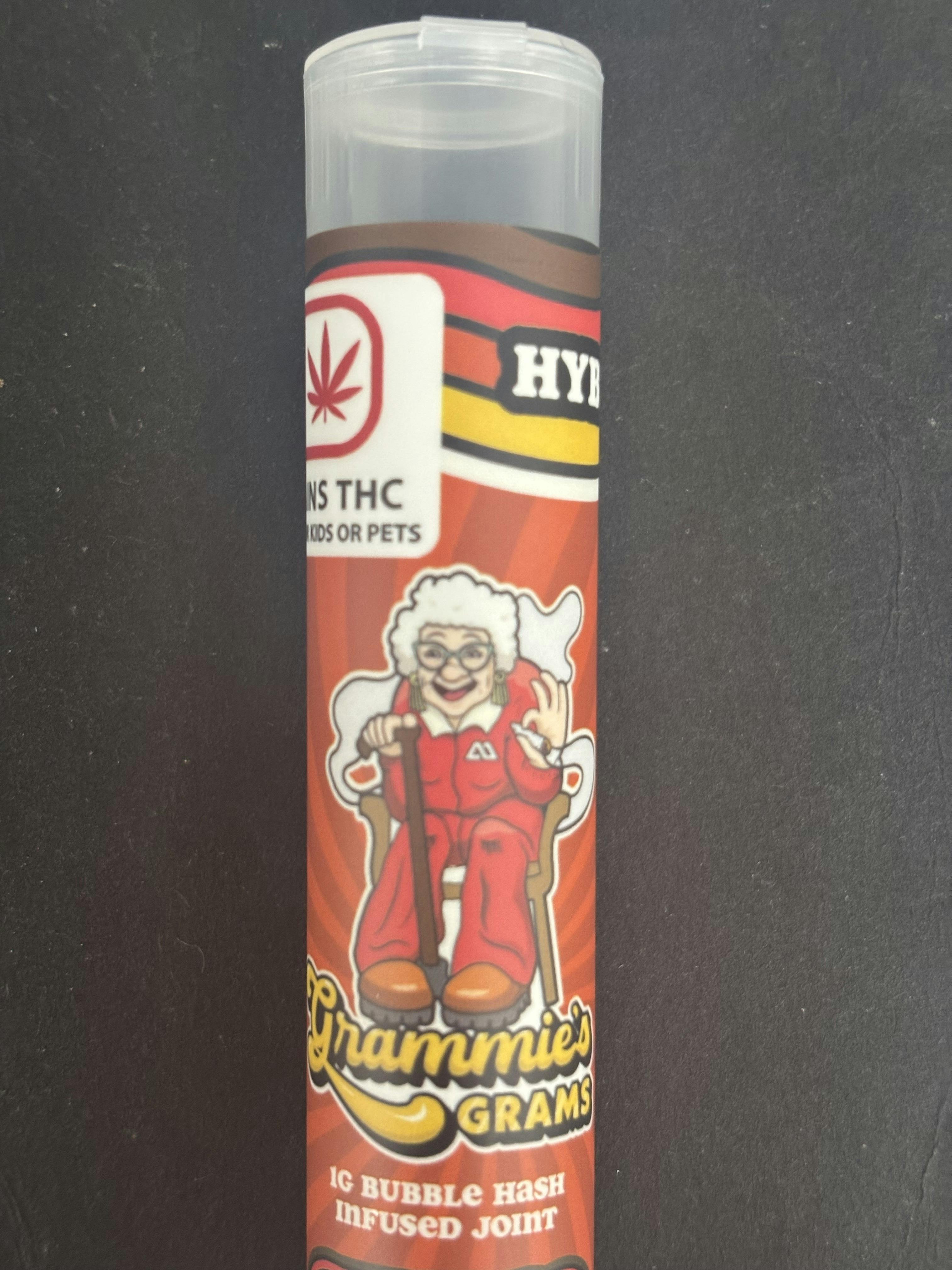 GRAMMIES-PRE-ROLL (BUBBLE HASH INFUSED) - Sundae Driver - 1g