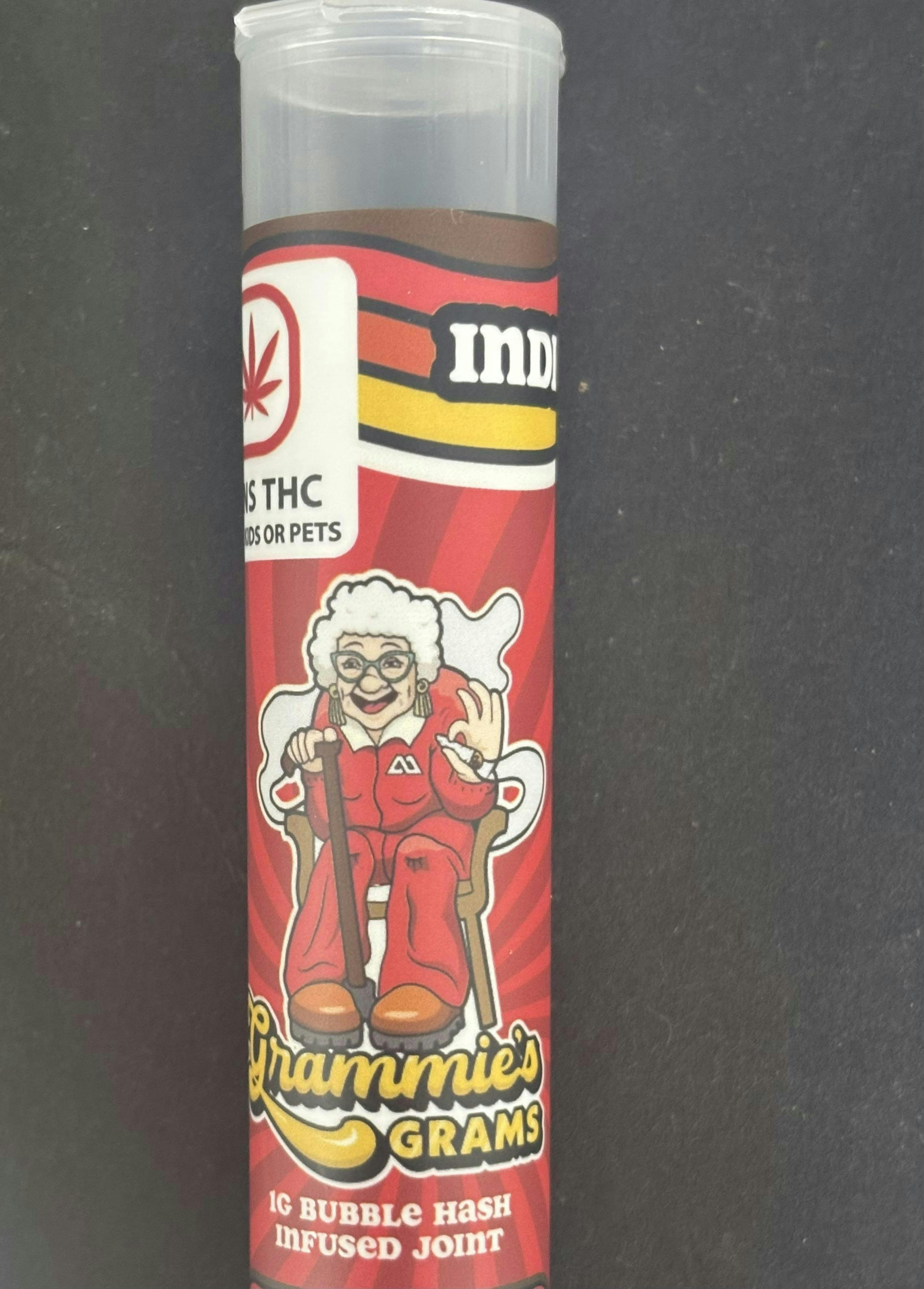 Grammies - PRE-ROLL (BUBBLE HASH INFUSED) - Wedding Pie - 1g