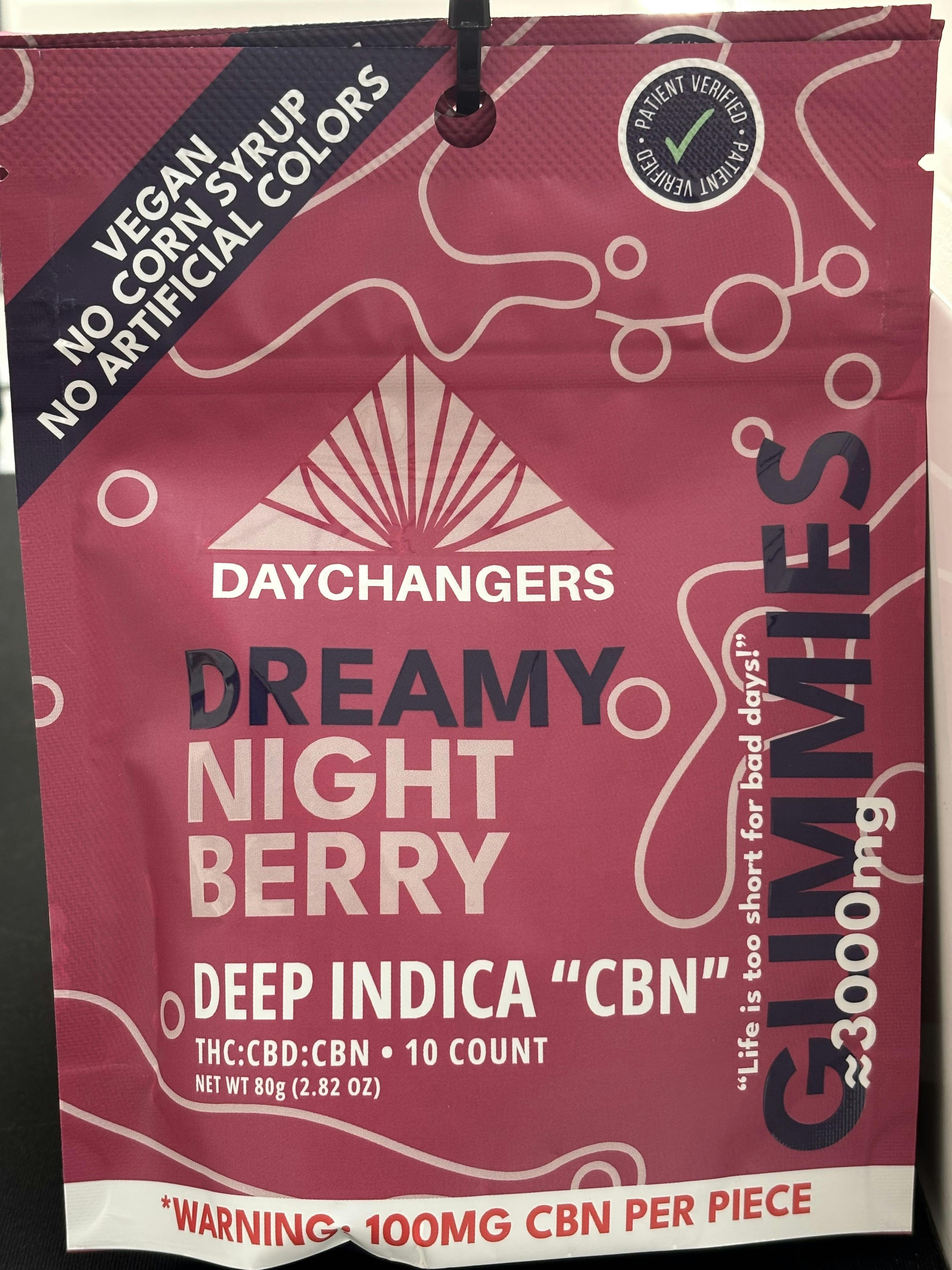 Daychangers | Edible | Dreamy Night Berry | 3000mg:10ct