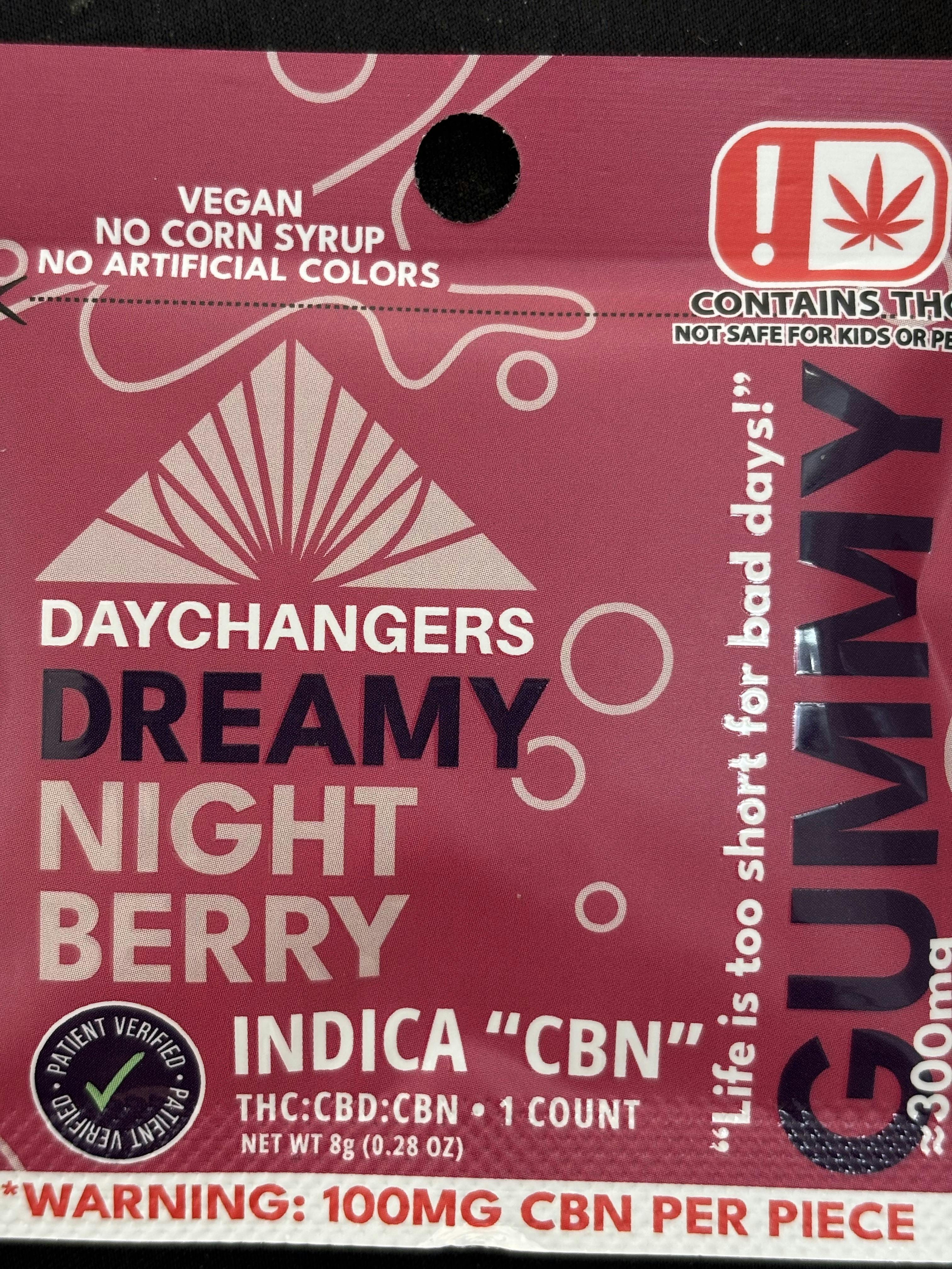Daychangers | Edible | Dreamy Night Berry | 300mg:1ct