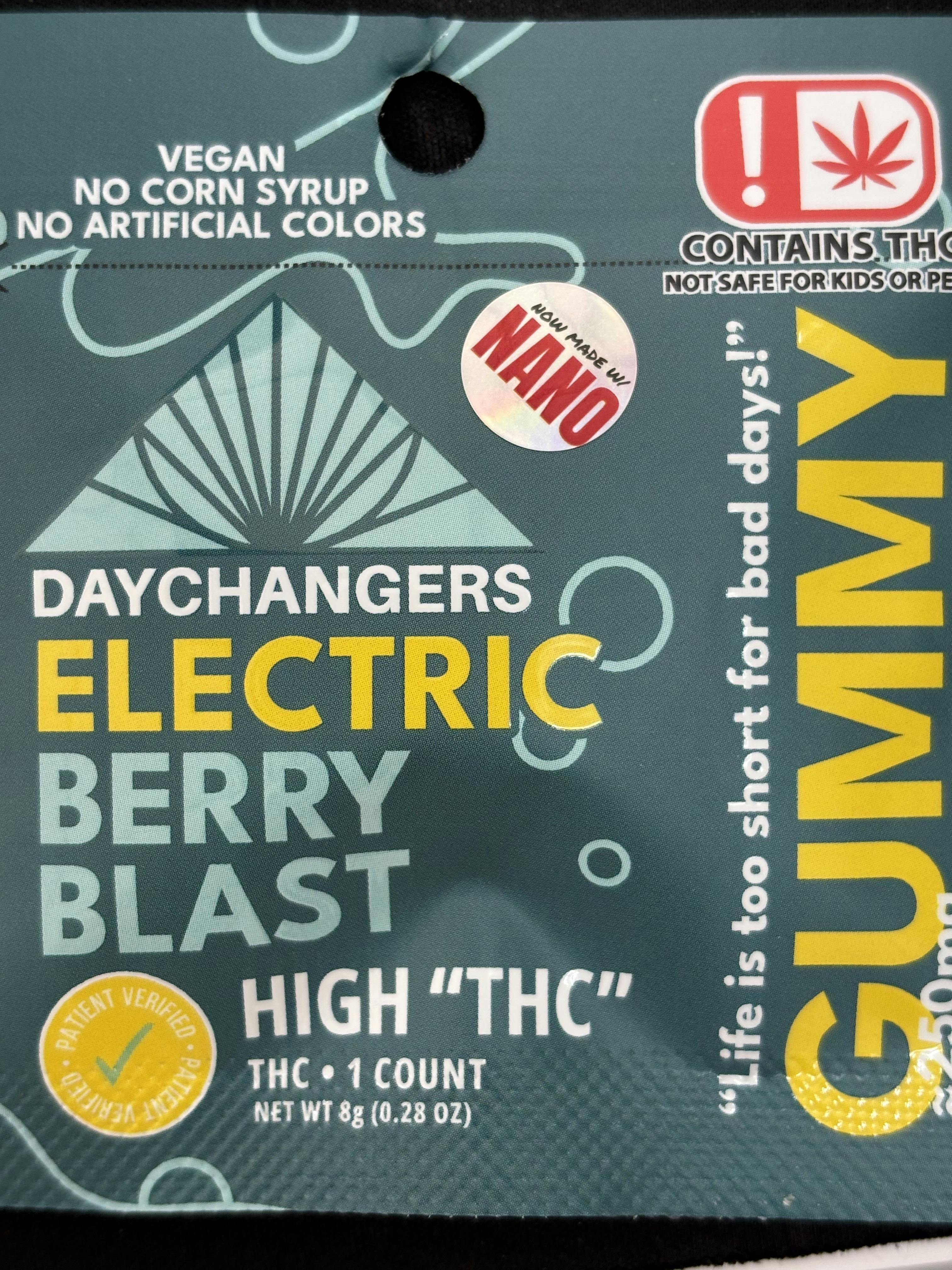 Daychangers | Edible | Electric Berry Blast | 250mg:1ct