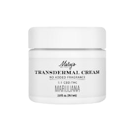 Mary's Medicinals - 2oz 1:1 CBD.THC Transdermal Topical Cream - 1000mg (Unscented)