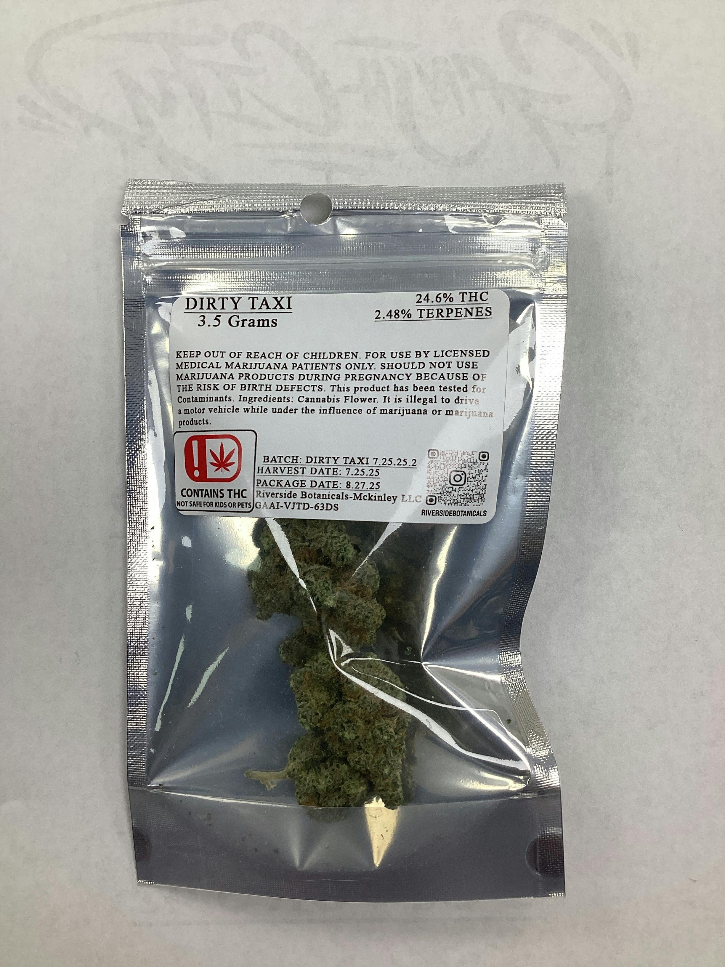 RIVERSIDE BOTANICLES 3.5G DIRTY TAXI