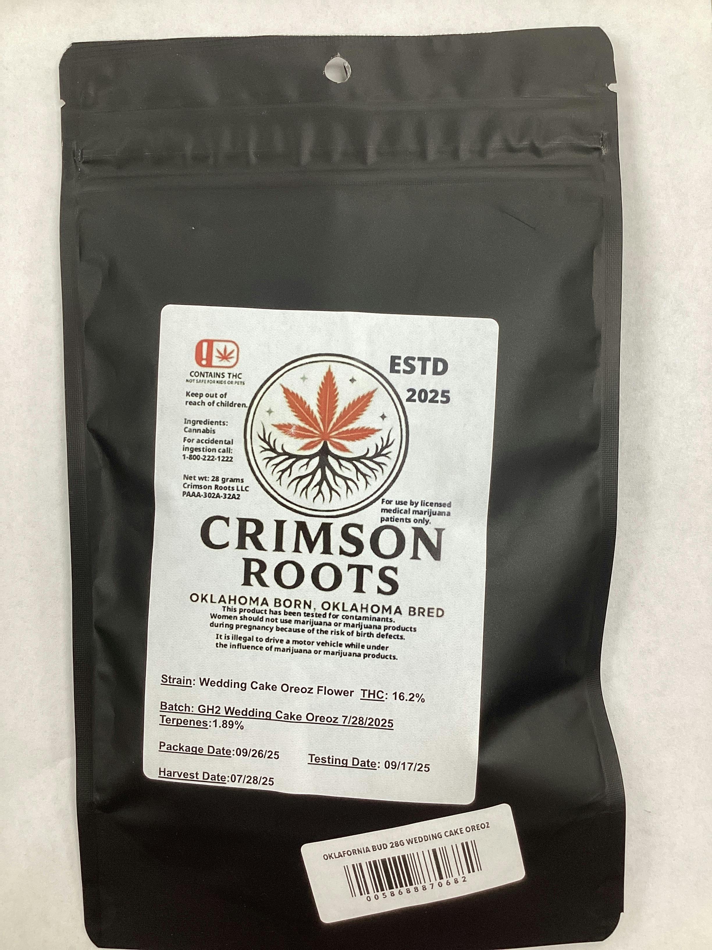 OKLAFORNIA BUD 28G WEDDING CAKE OREOZ