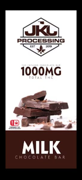 JKJ Processing - Chocolate Bar 1000mg - Milk Chocolate