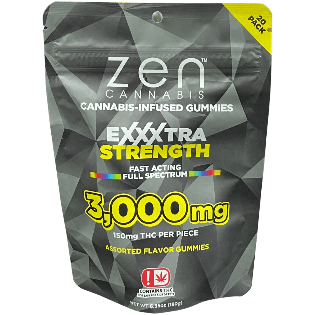 ZEN - 3000mg - Gummy Pack - Assorted Flavors