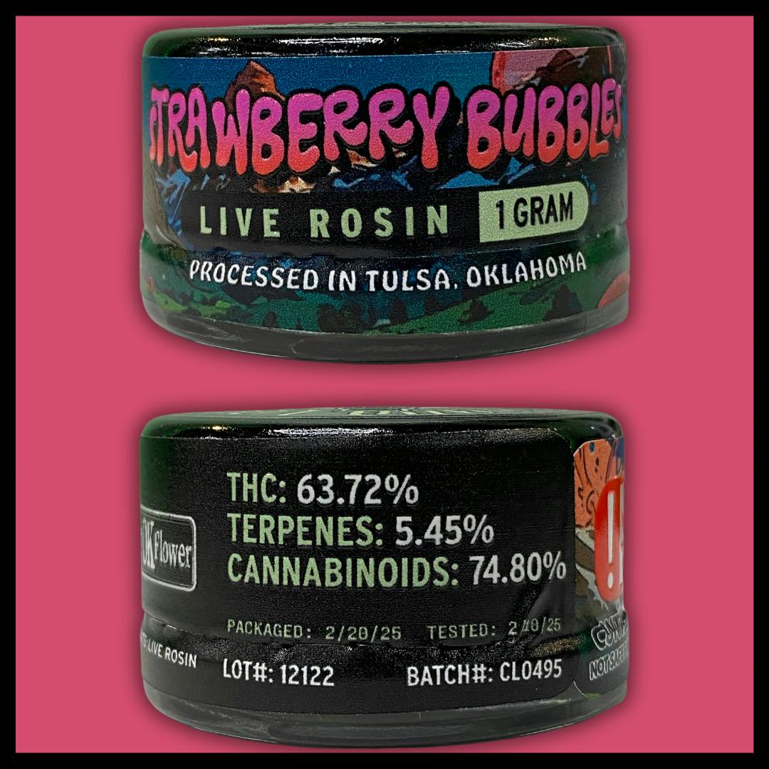 Strawberry Bubbles | Solventless | Rosin | 1g