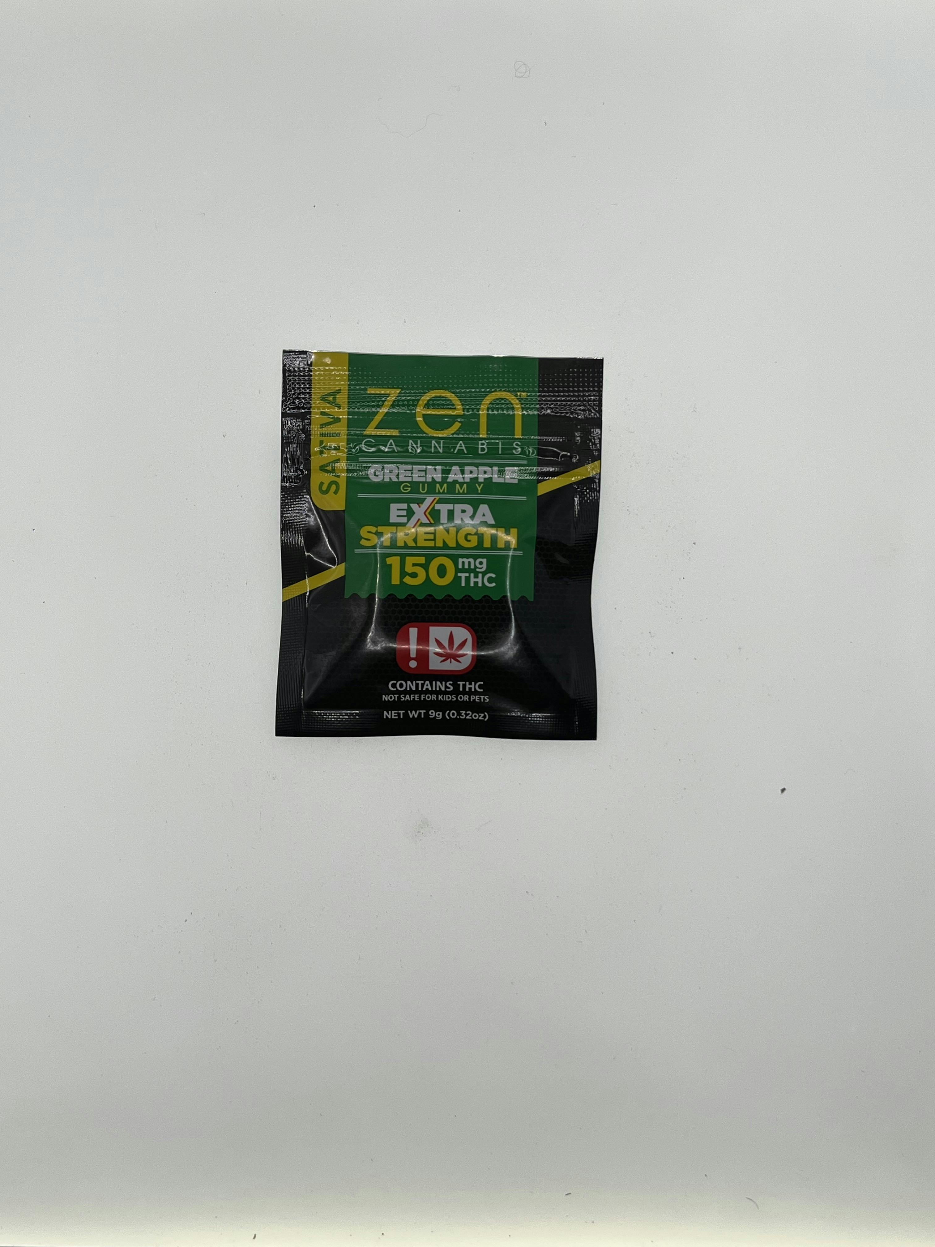 Zen Cannabis | Green Apple Gummies | Single | 150mg