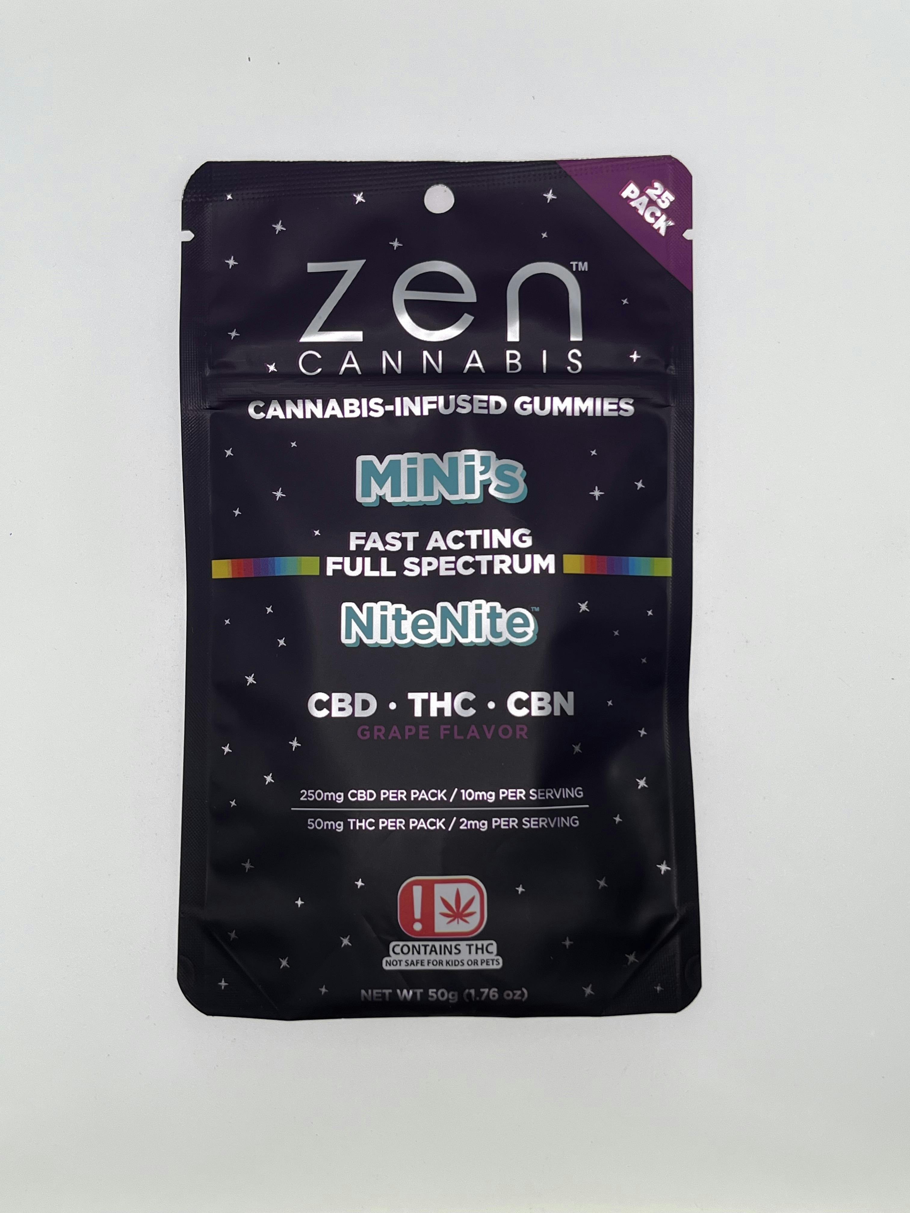 Zen Cannabis | Grape NiteNite Gummies | 50mg | 25ct | 2mg/ea