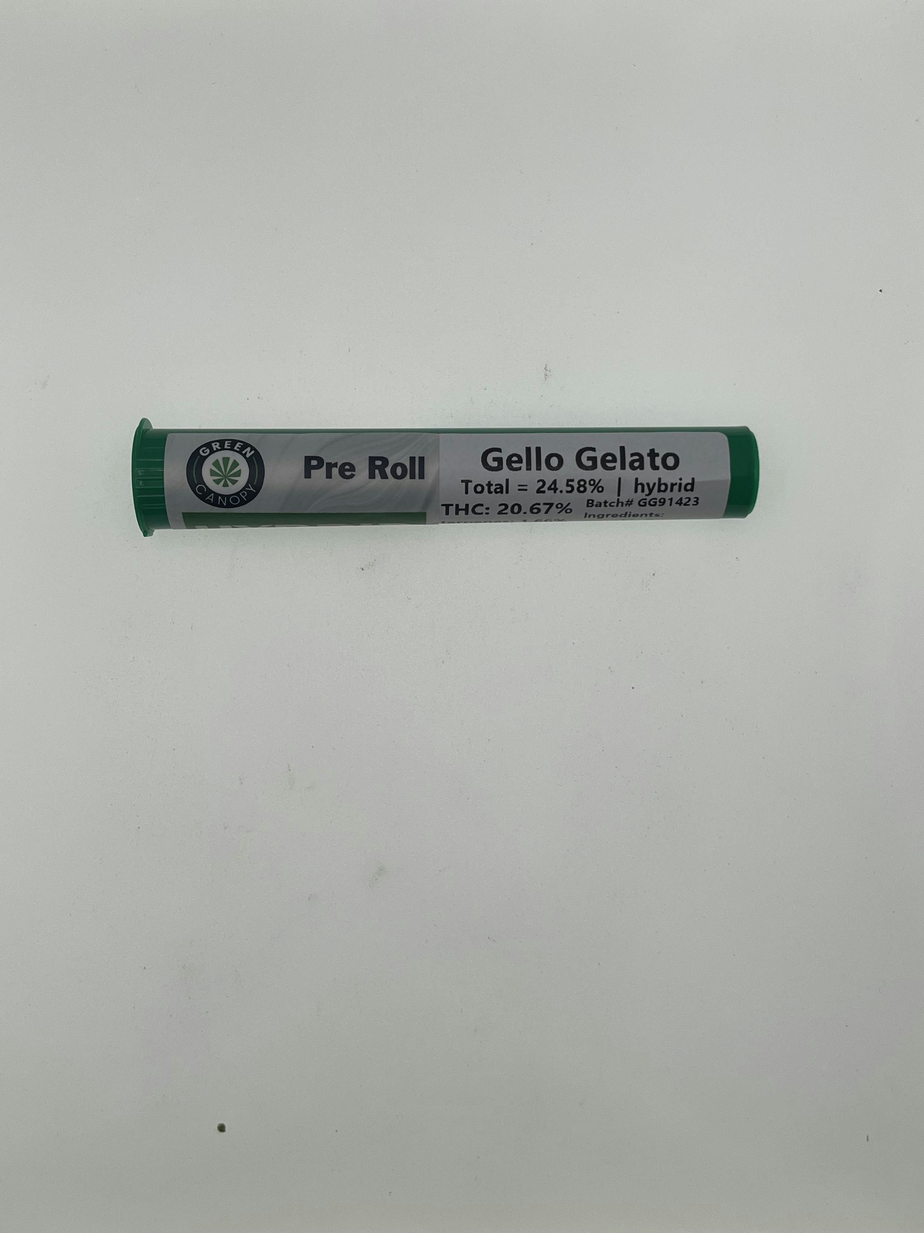 Green Canopy 1g Pre Roll (Gello Gelato)