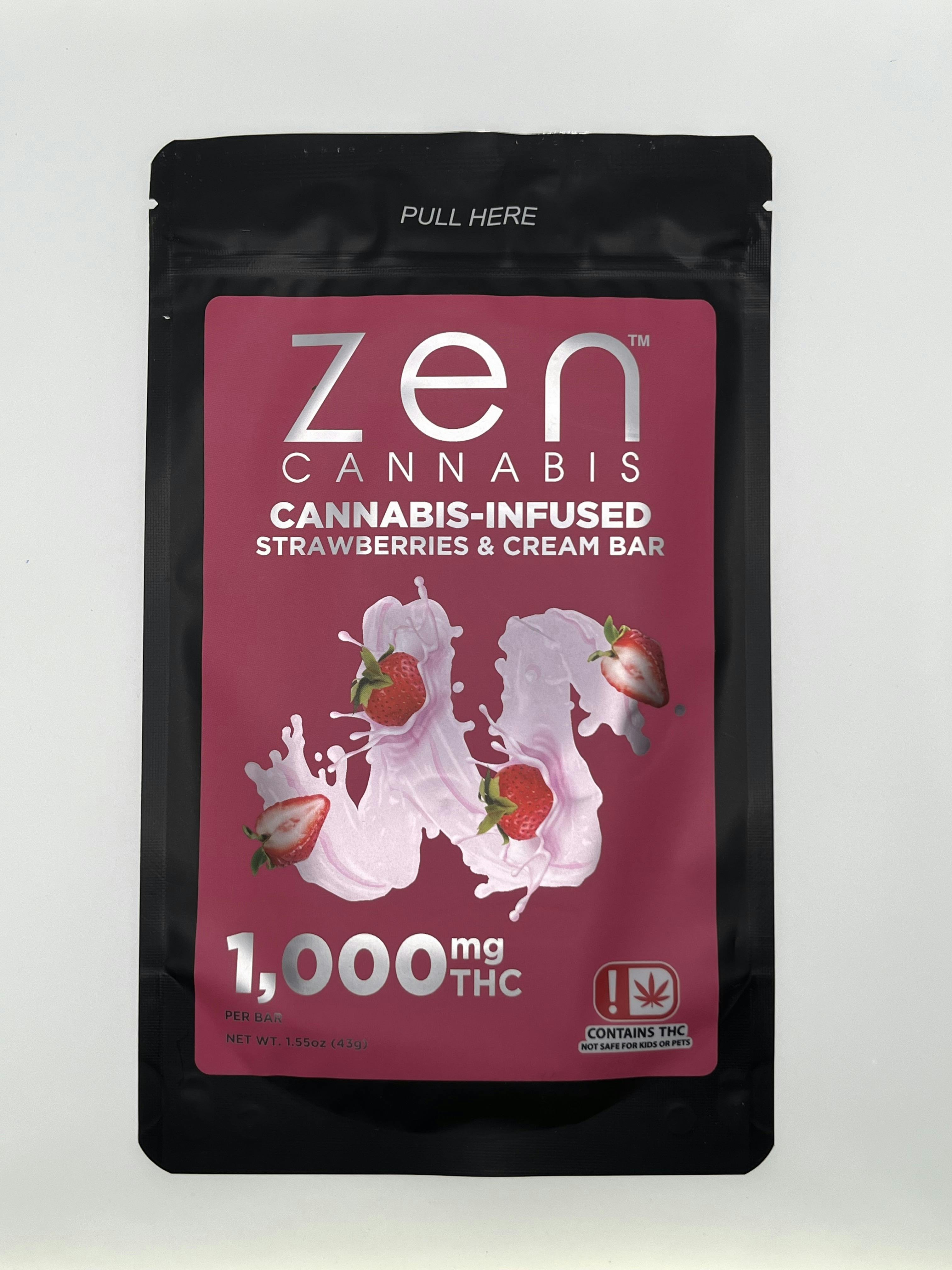 Strawberries & Cream Bar by Zen Cannabis