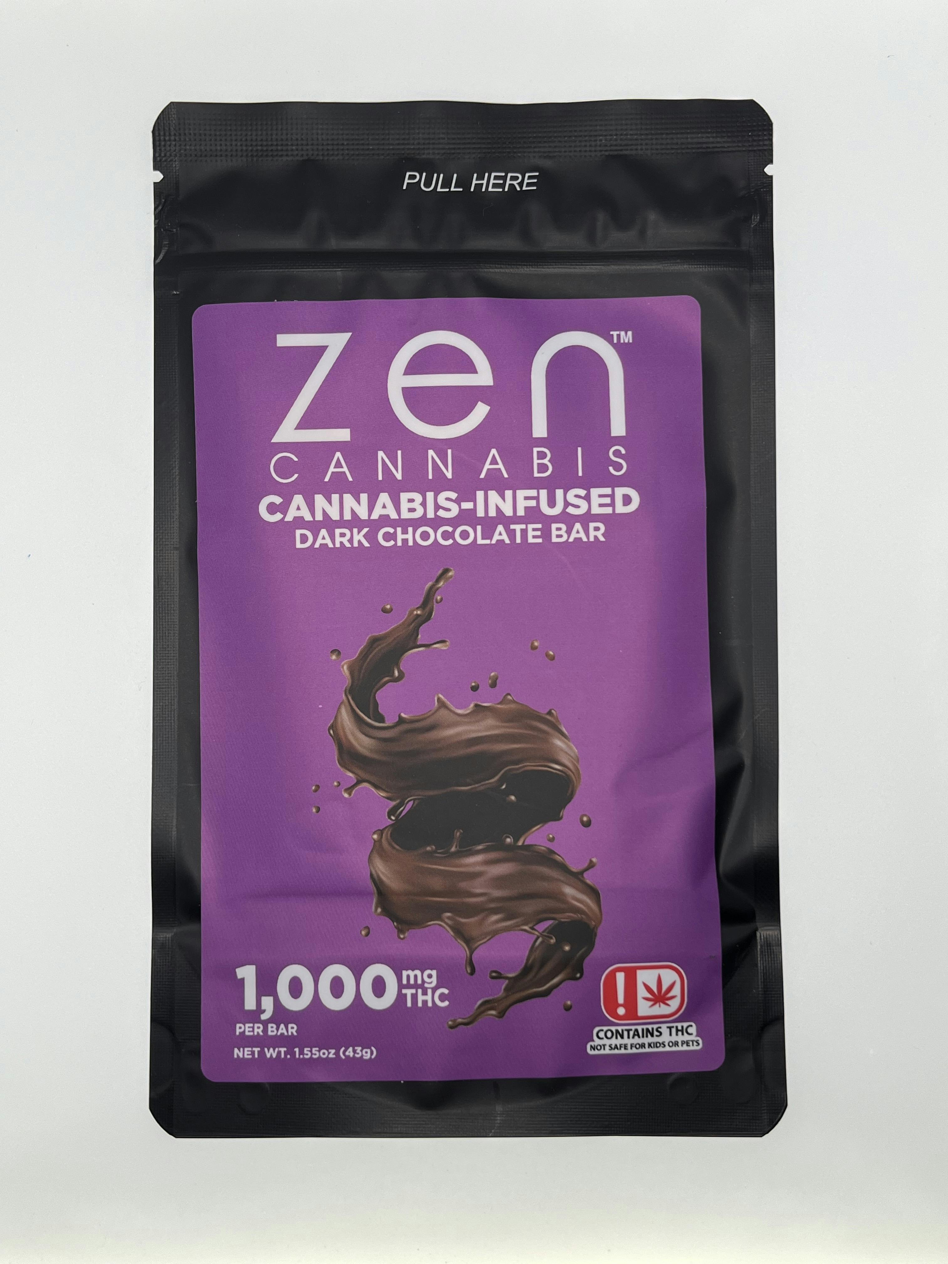 Dark Chocolate Bar by Zen Cannabis