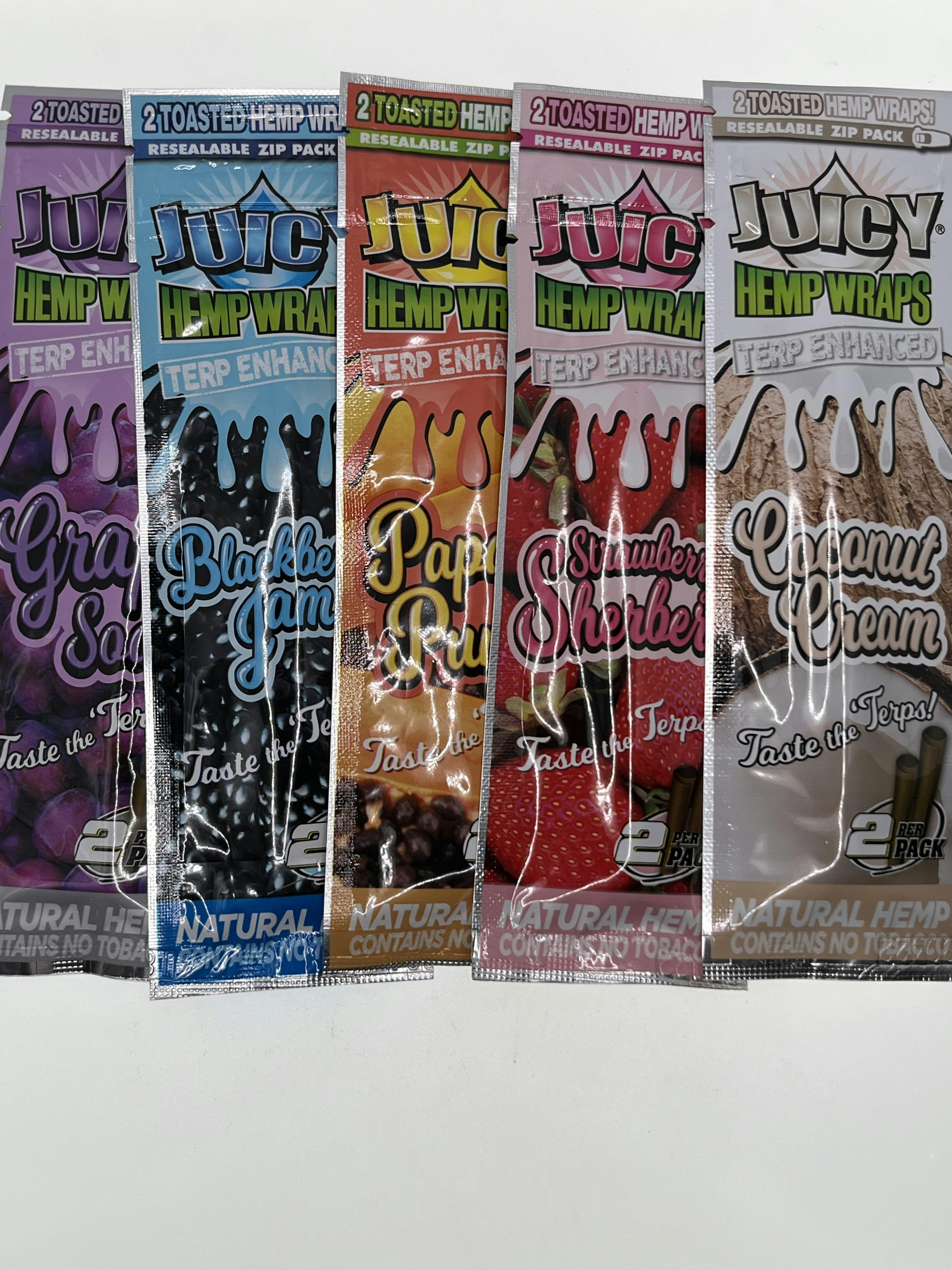 JUCIY JAY'S Terp Enhanced Hemp Wraps - Blackberry Jam | Accessories