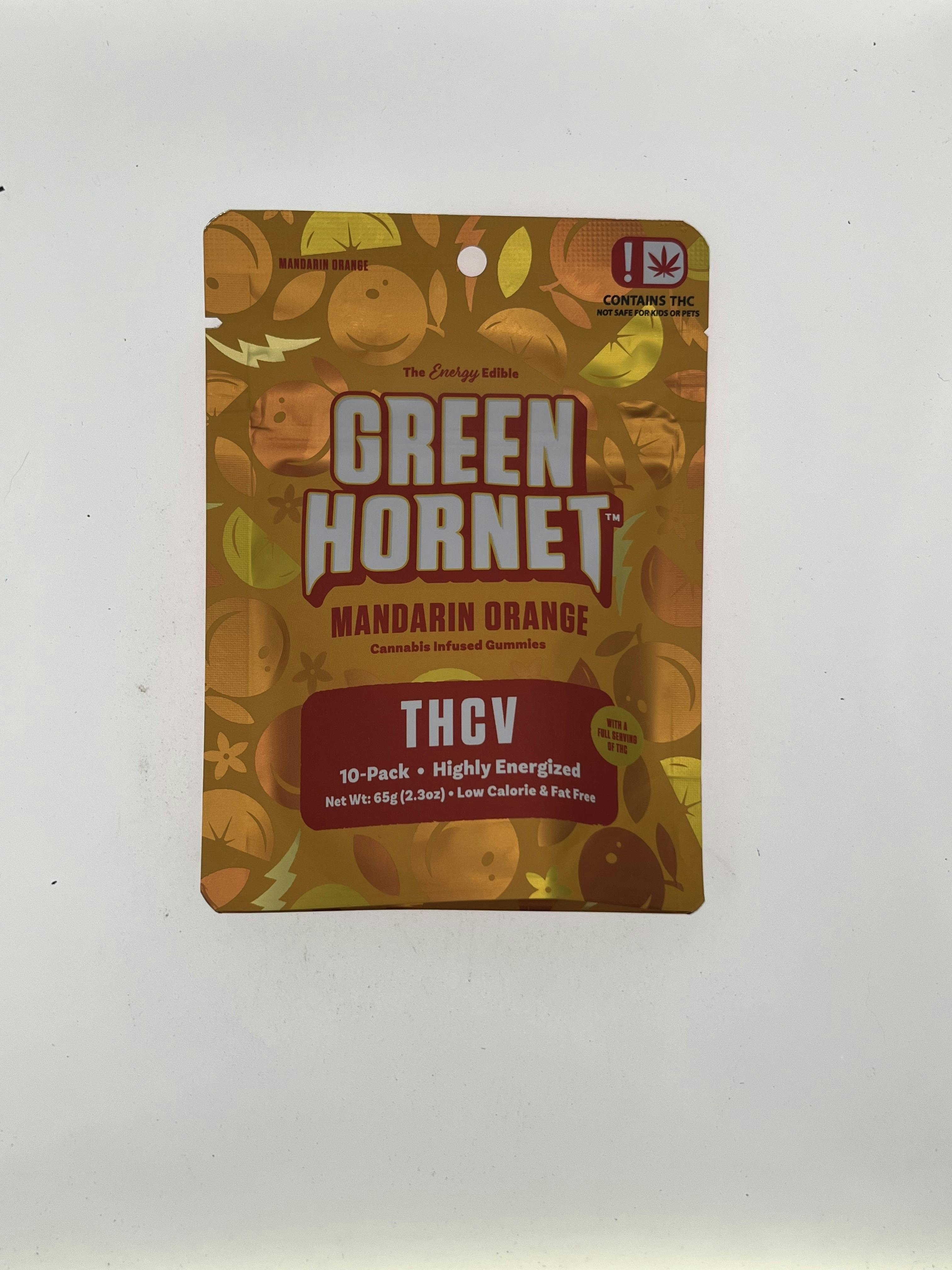 Mandarin Orange THCV Energy Gummies | Gummies | 10pk | 10mg/ea by Green Hornet