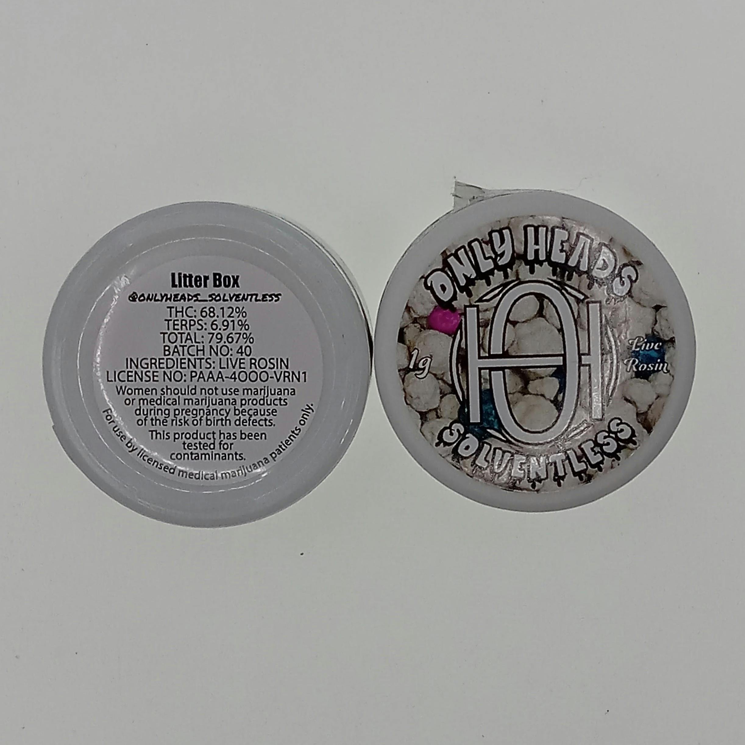 Litter Box | Solventless | Rosin | 1g