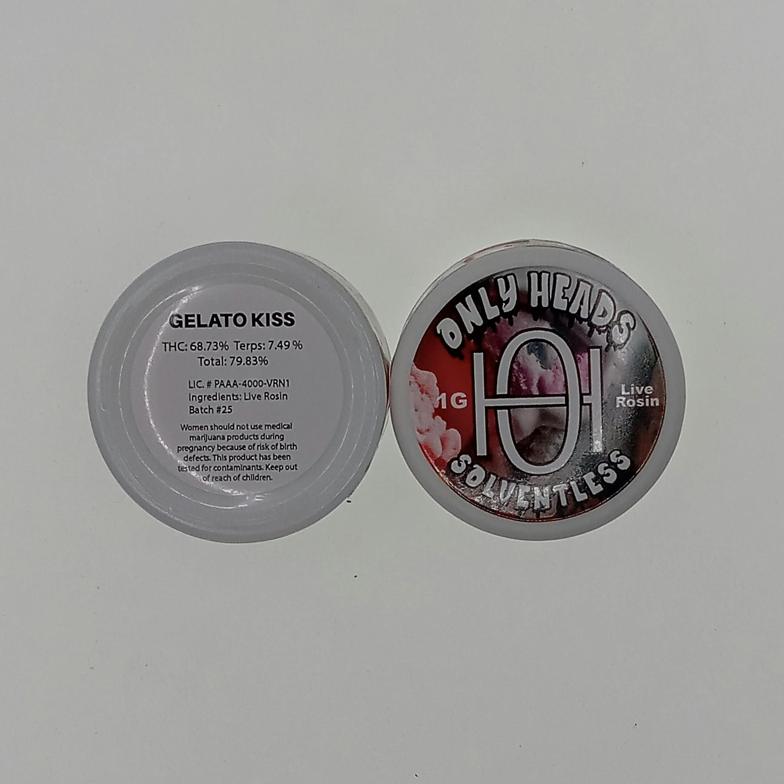 Gelato Kiss Live Rosin 1g (Only Heads)