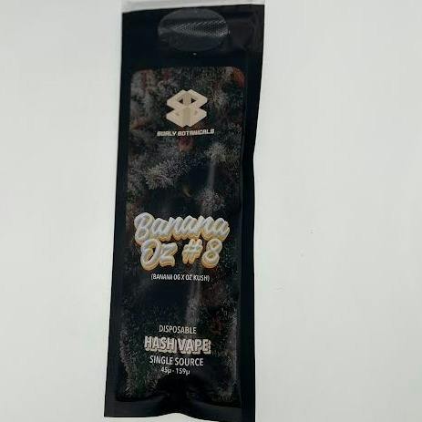 Burly Botanicals | Banana OZ #8 | .5g Disposable Hash Vape