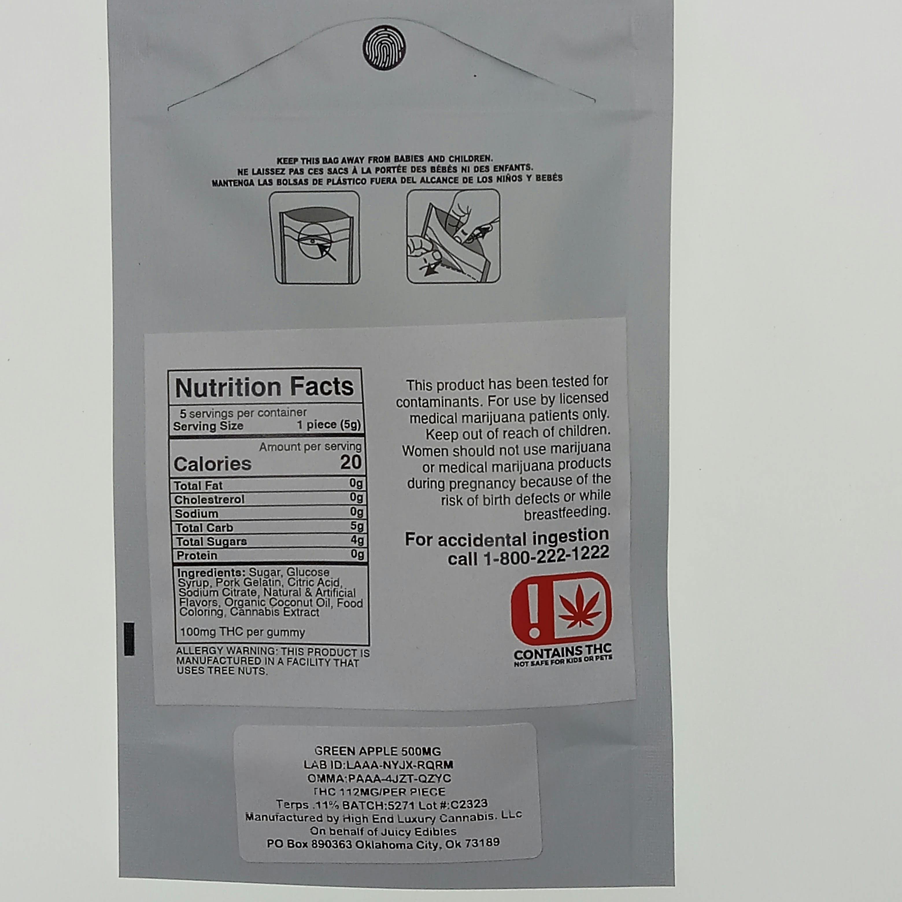 Green Apple 500mg Bliss Drops (Livwell) at Livwell Meds Sulphur