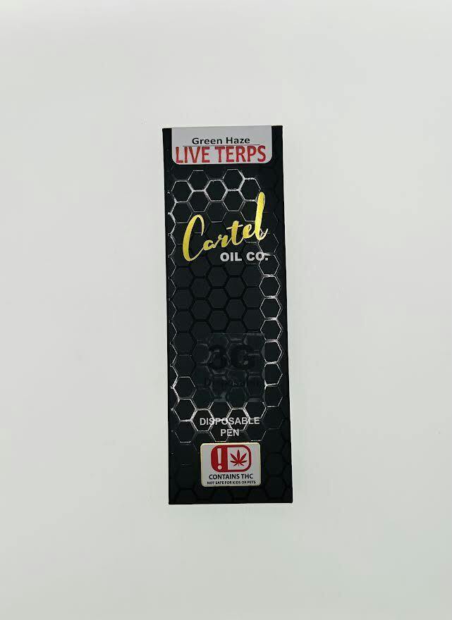 Cartel Oil Co | Green Haze | Live Terp Disposable | 3g